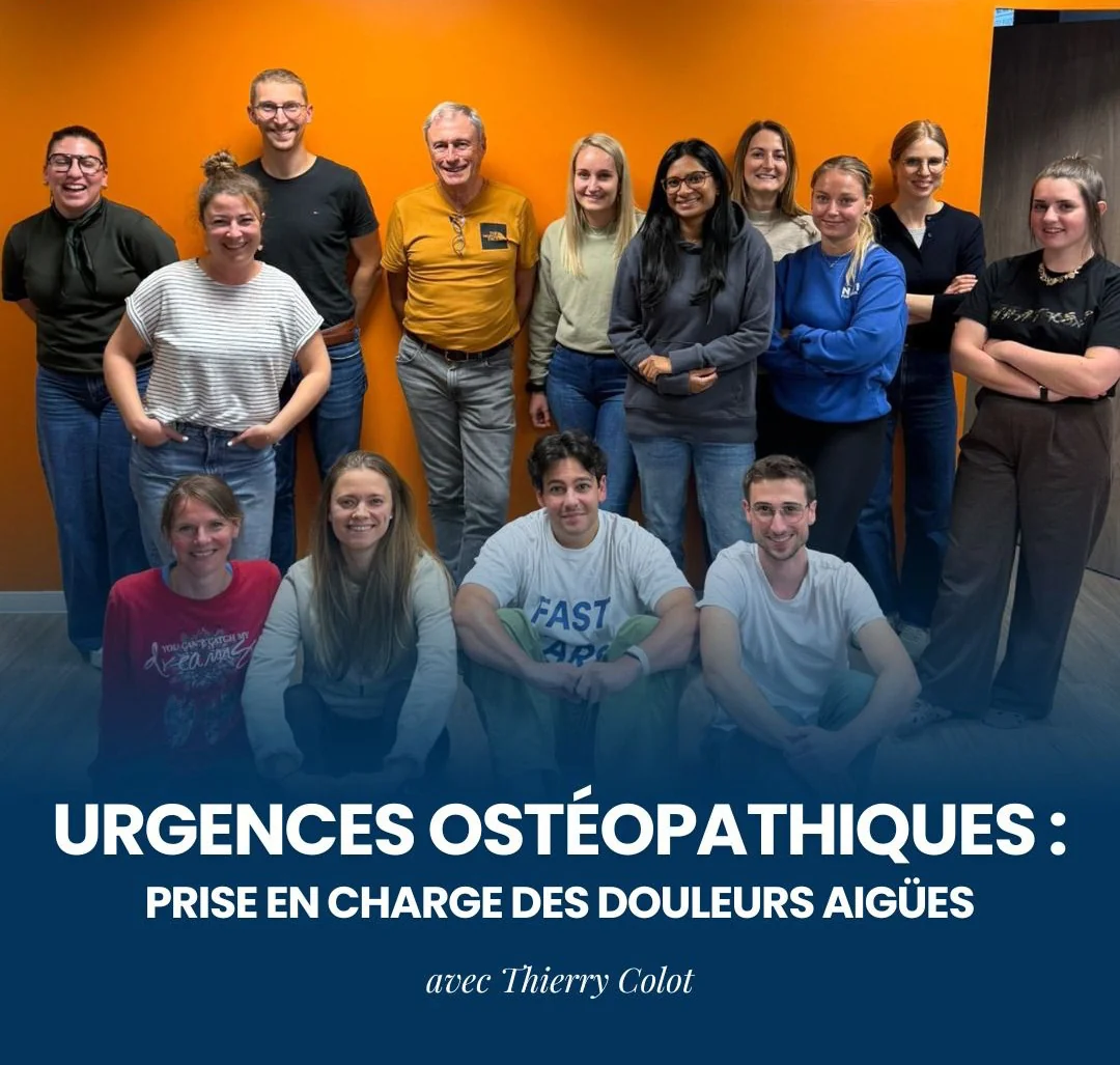 Formation Urgences Ostéopathiques avec Thierry Colot · Prise en charge des douleurs aiguës