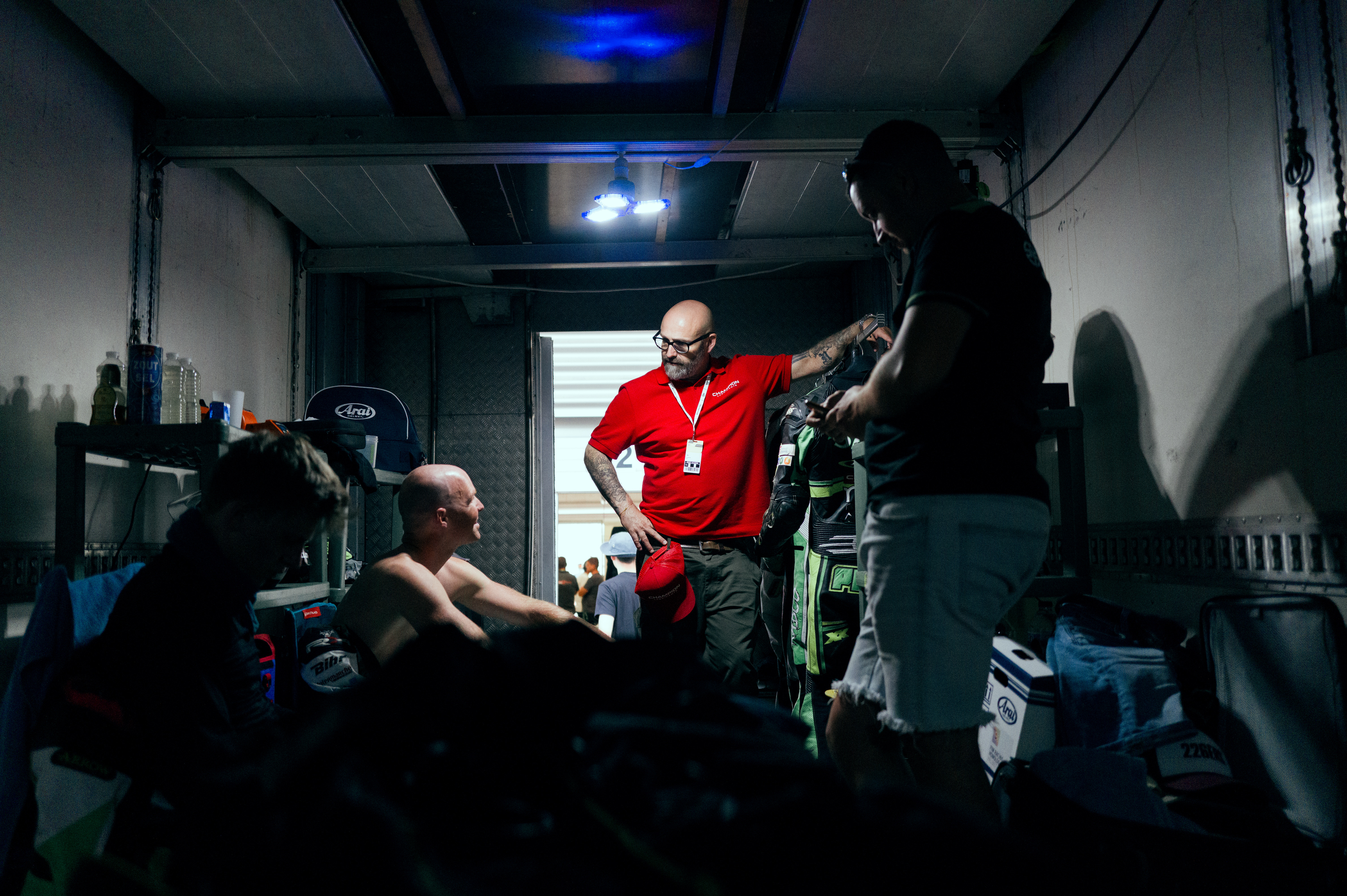 Repos dans le camion